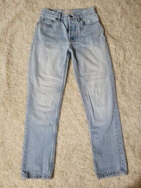 Everlane Summery Light Wash 90s Cheeky Jeans | 23 | High Rise Straight Leg